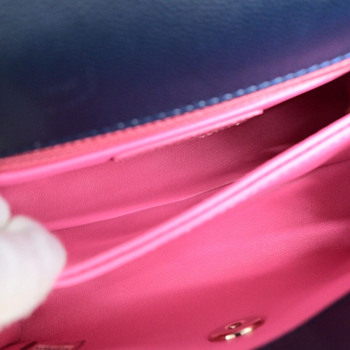 CHANEL CC XXS Matelasse Top Handle 2Way Chain Shoulder Bag Leather BE 793RK696