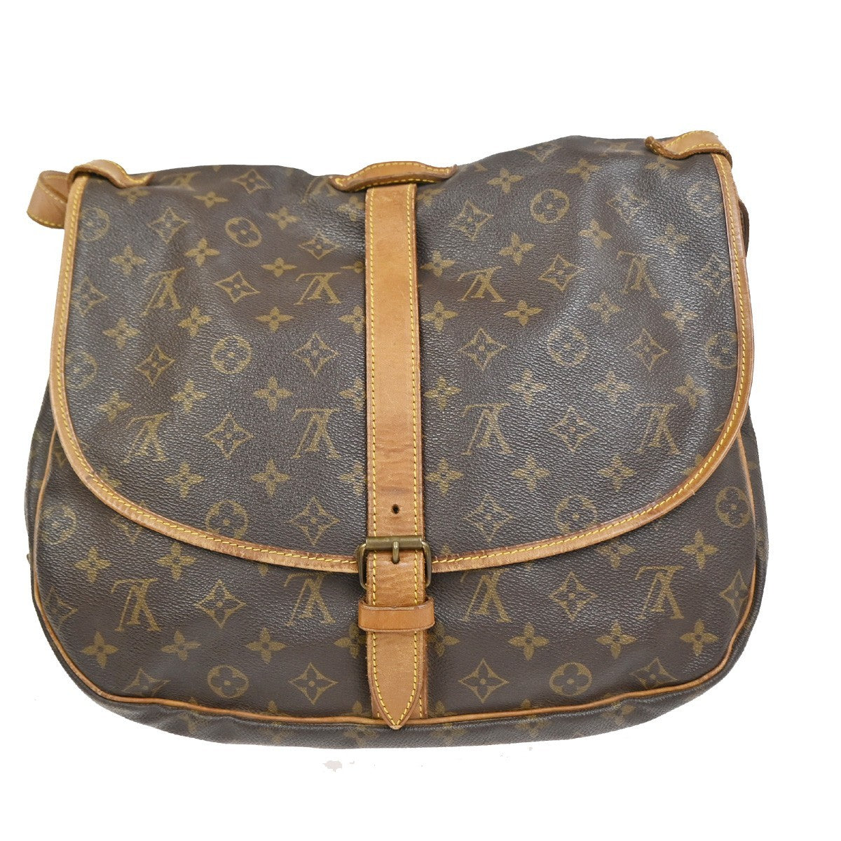 LOUIS VUITTON Saumur 35 Shoulder Bag Monogram Leather BN France M42254 87CA898