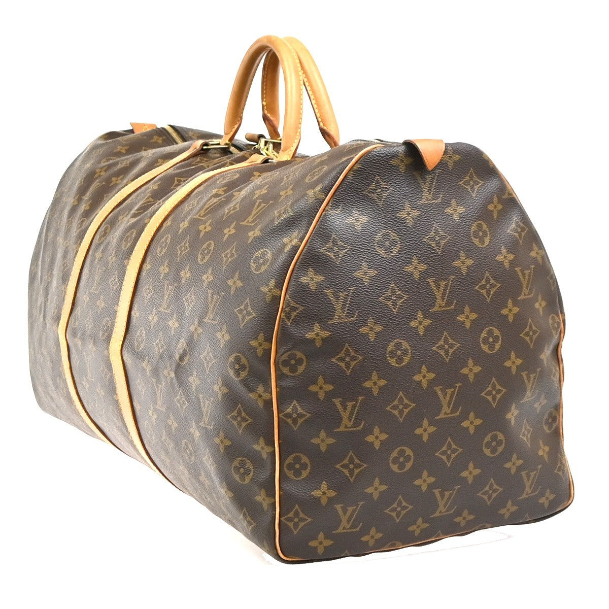 LOUIS VUITTON Keepall 60 Travel Hand Bag Monogram Leather Brown M41422 72YH893