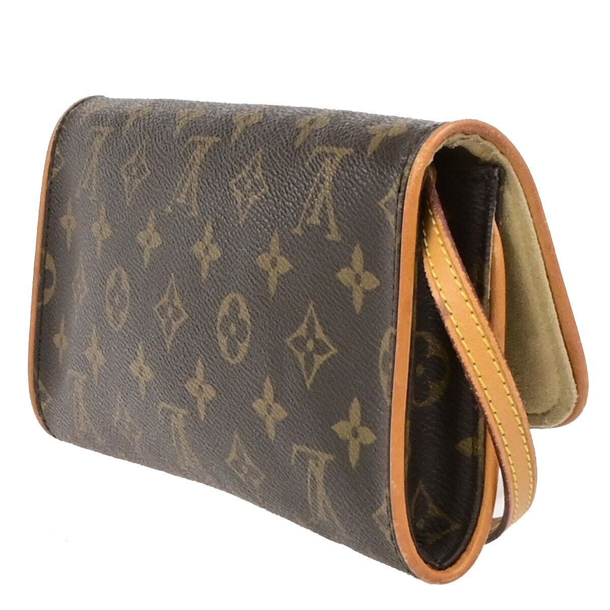 LOUIS VUITTON Pochette Twin GM 2Way Shoulder Bag Monogram Brown M51852 80ED239