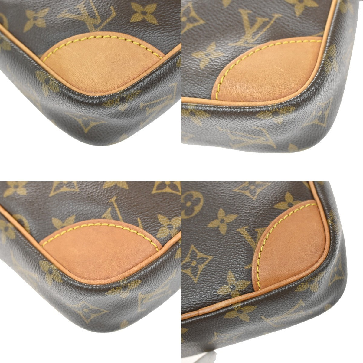 LOUIS VUITTON Danube Shoulder Bag Monogram Leather Brown France M45266 30CA204