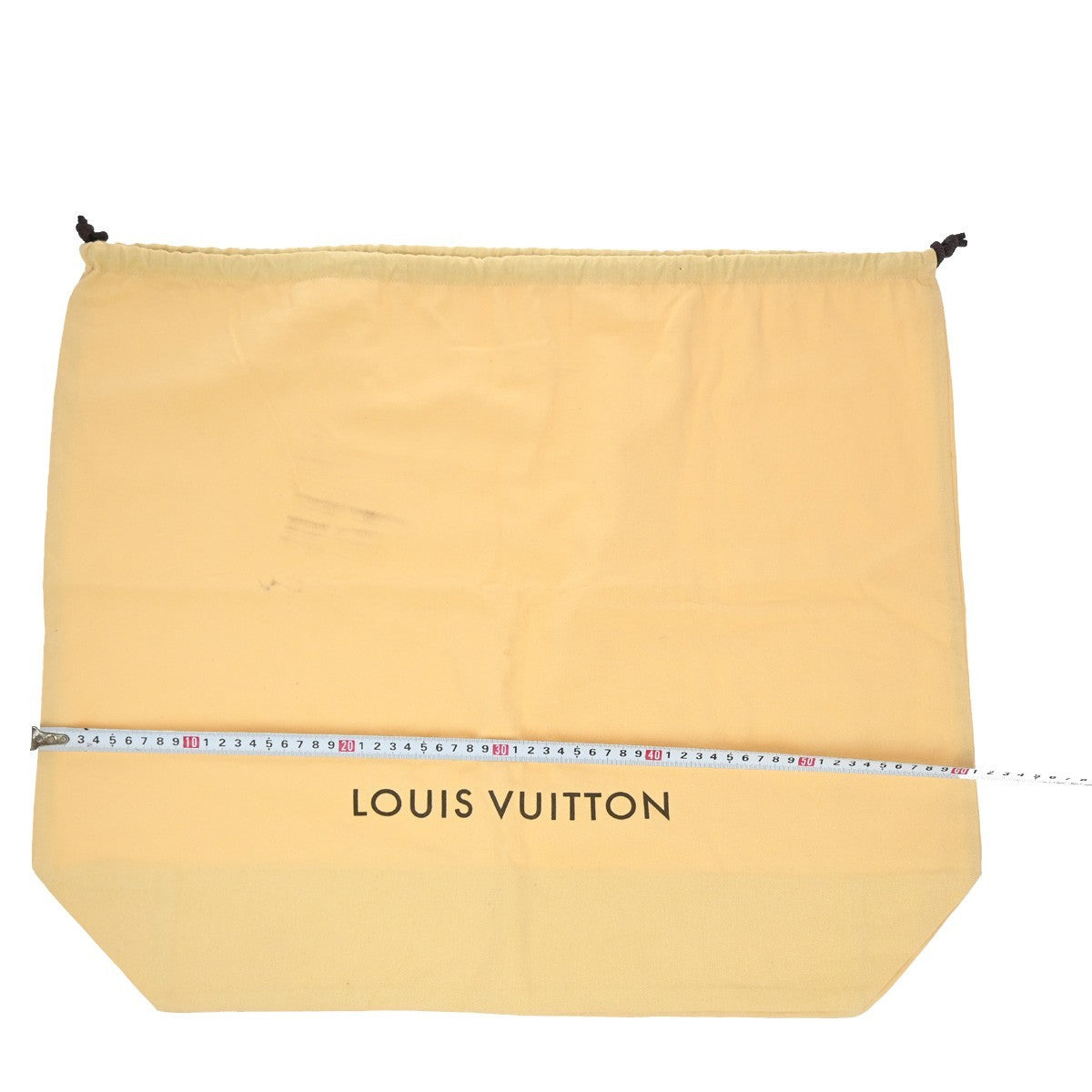 LOUIS VUITTON Logo 10 Set Dust Bag Drawstring Canvas Cotton Beige Brown 09KP189