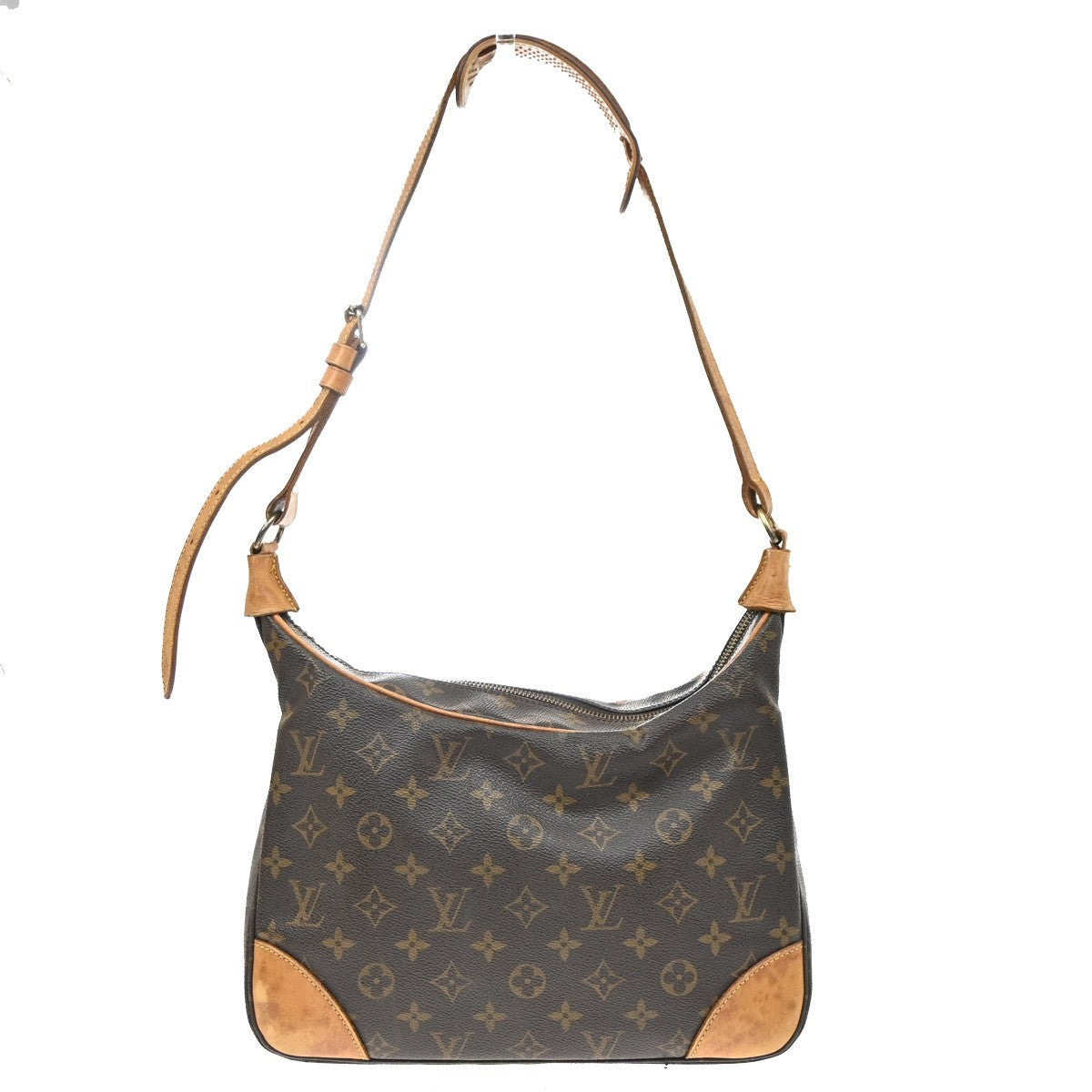 LOUIS VUITTON Boulogne 30 Shoulder Bag Monogram Leather Brown M51265 84YJ279