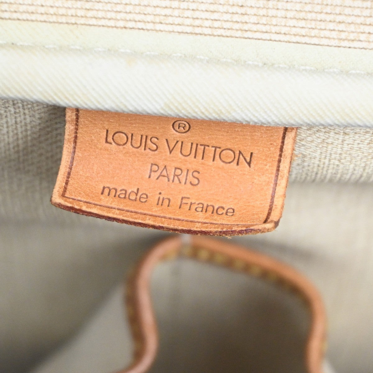 LOUIS VUITTON LV Logo Deauville Hand Bag Monogram Leather Brown M47270 81TA584