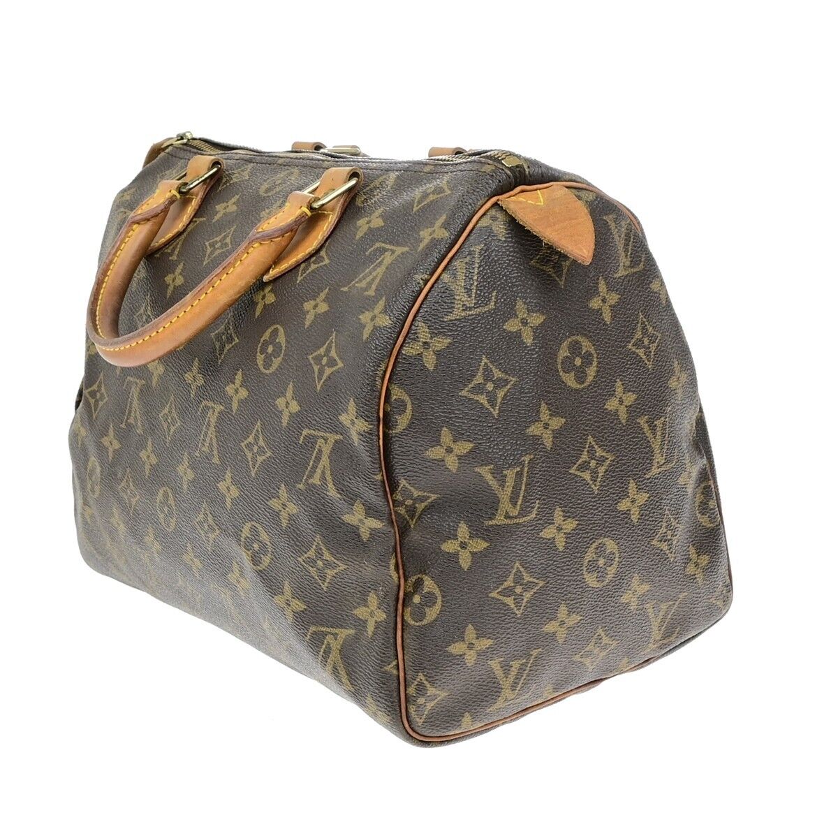 LOUIS VUITTON Speedy 30 Travel Hand Bag Monogram Leather Brown M41526 84EE032