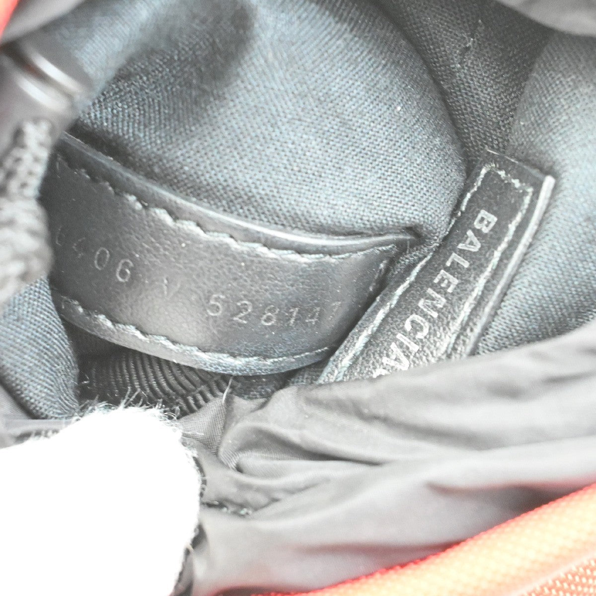 BALENCIAGA Weekend Bottle Holder Crossbody Canvas Nylon Red BK SHW Italy 34TA128