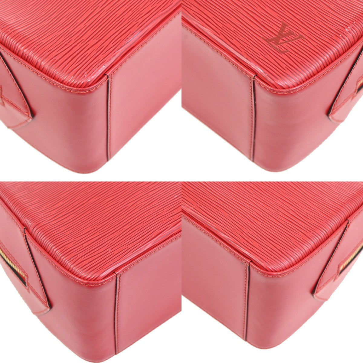 LOUIS VUITTON LV Sabron Logo Hand Bag Epi Leather Red France M52047 72RL901