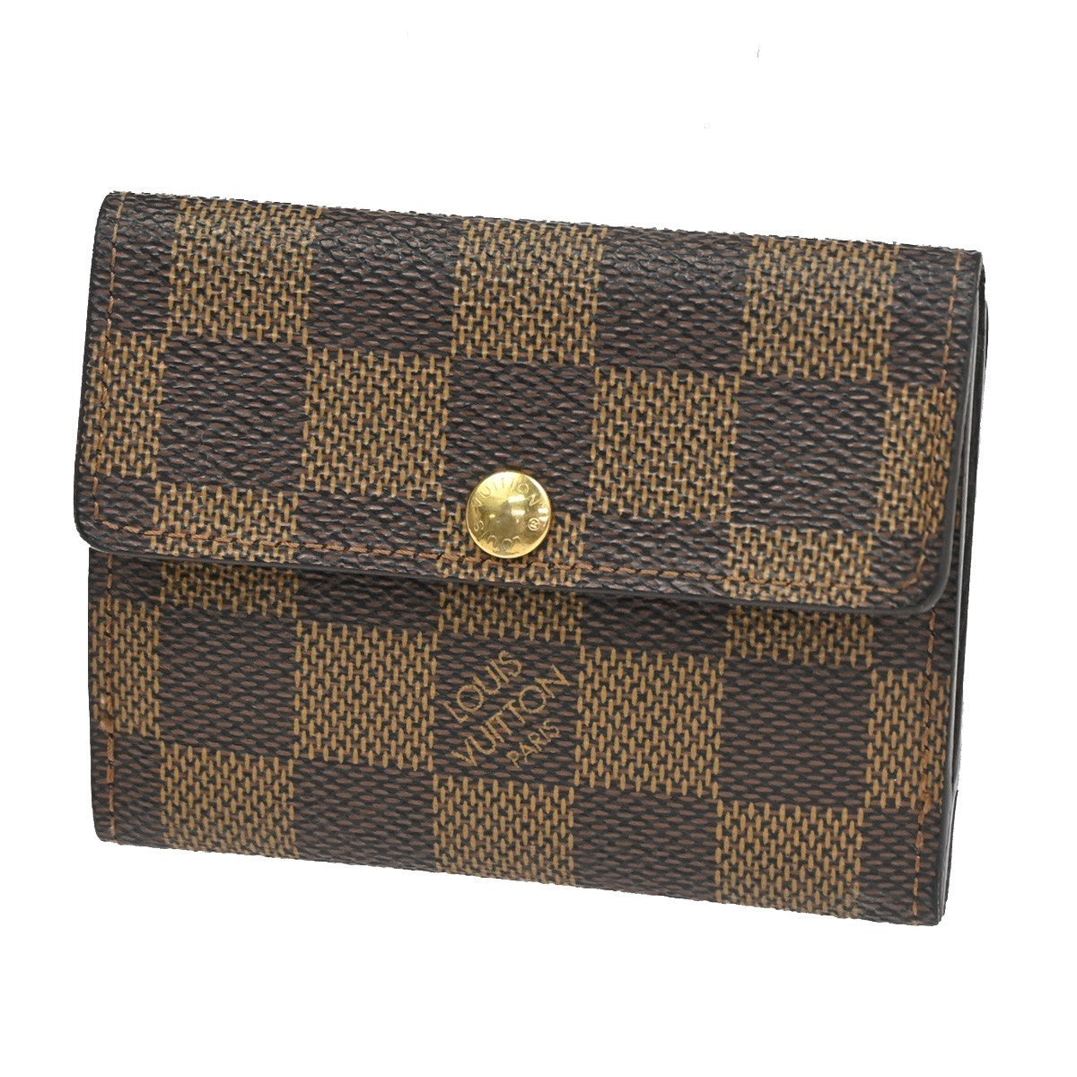 LOUIS VUITTON Ludlow Trifold Mini Wallet Damier Leather Brown N62925 38TA541