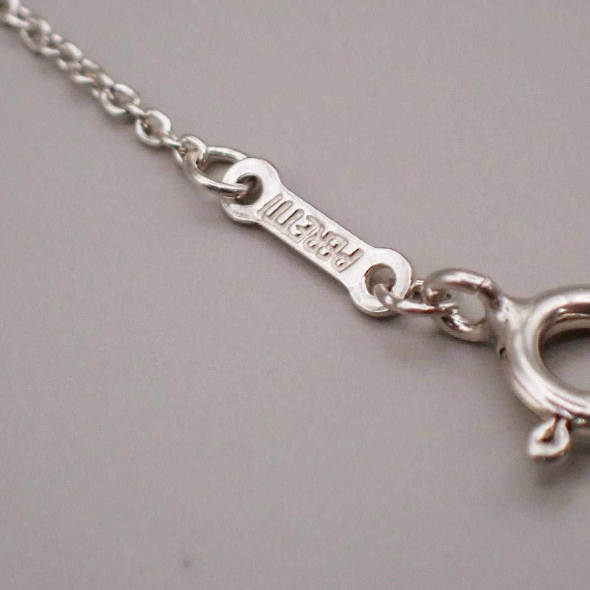 Tiffany & Co. Madonna Chain Necklace Pendant Silver 925 Elsa Peretti 05YH719