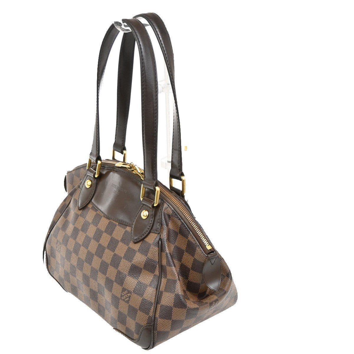 LOUIS VUITTON Verona PM Shoulder Bag Damie Ebene Leather Brown N41117 14KC094
