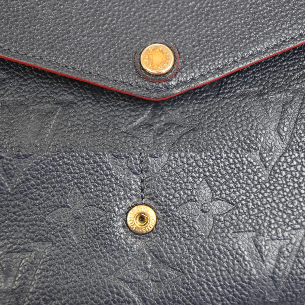 LOUIS VUITTON Portefeuille Sarah Wallet Monogram Empreinte Blue M62125 88YH289