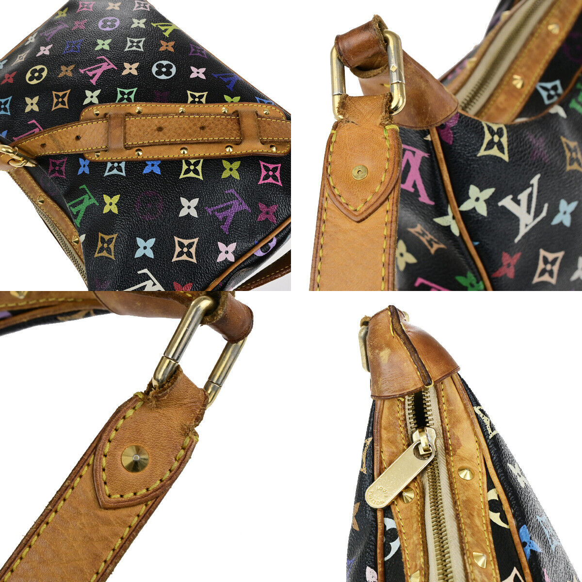 LOUIS VUITTON Boulogne Shoulder Bag Monogram Multi Leather BK M92638 73YG625