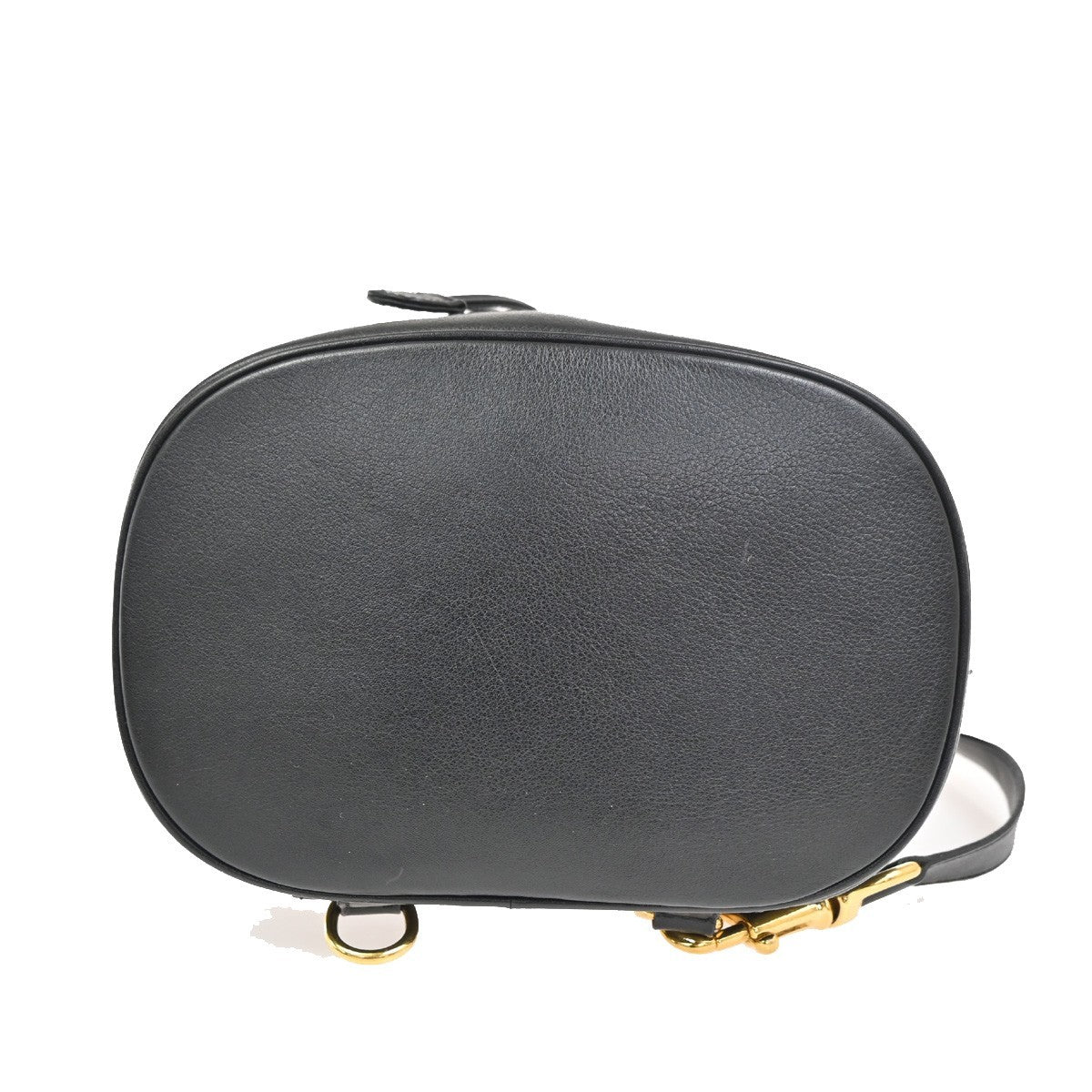 GUCCI Bamboo  Drawstring One Shoulder Back Pack Bag Leather BK GHW 88TA580