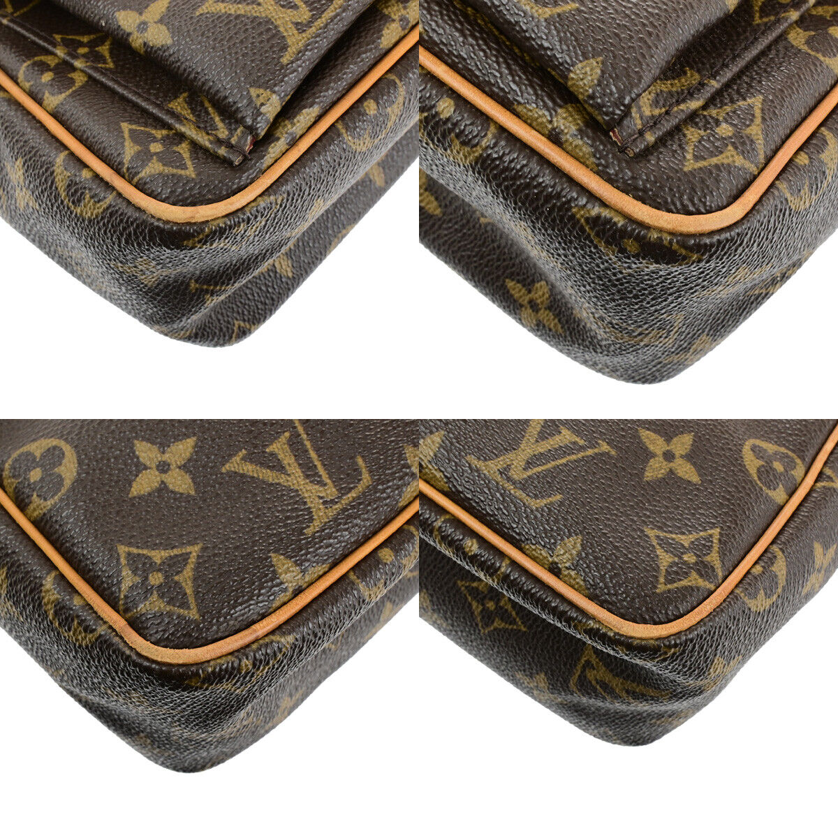 LOUIS VUITTON Viva Cite PM Shoulder Bag Monogram Leather Brown M51165 18SJ583