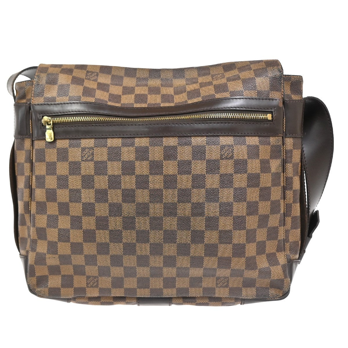 LOUIS VUITTON Bastille Shoulder Bag Damier Ebene Leather Brown N45258 85CA824