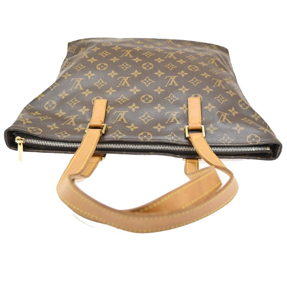 LOUIS VUITTON Cabas Mezzo Shoulder Bag Monogram Leather Brown M51151 83KC316