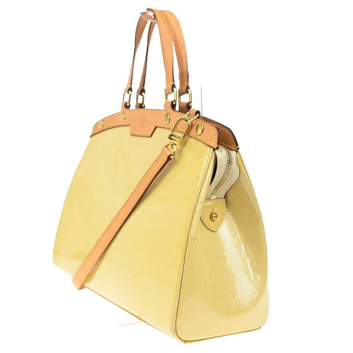 LOUIS VUITTON Blair MM 2Way Hand Bag Monogram Vernis Cream M91456 86TA057
