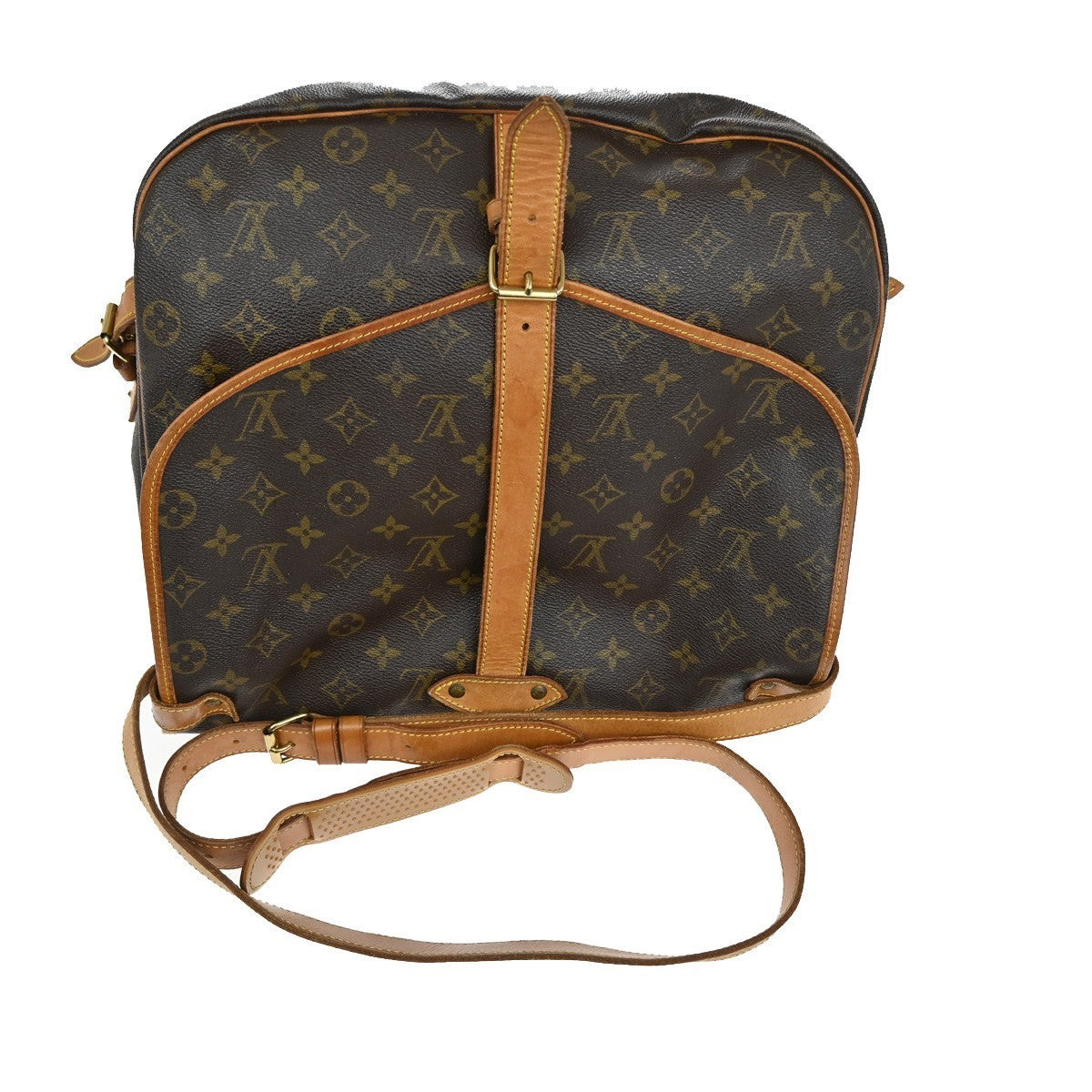 LOUIS VUITTON Saumur 35 Shoulder Bag Monogram Leather BN France M42254 72TA311