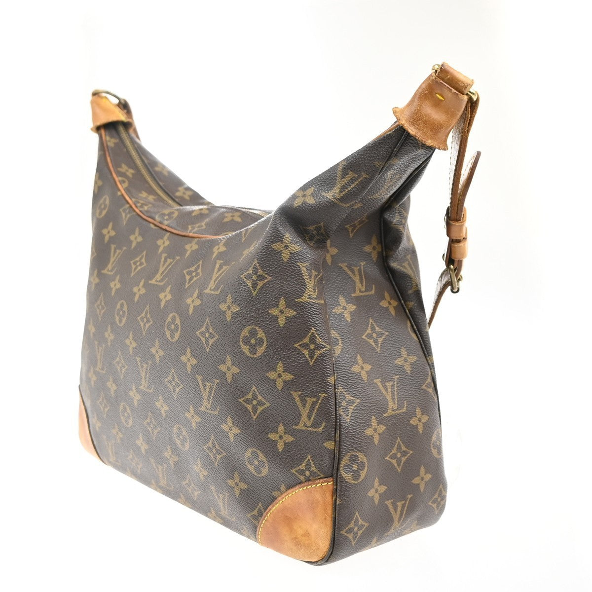 LOUIS VUITTON Boulogne 35 Shoulder Bag Monogram Leather Brown M51260 39KC444