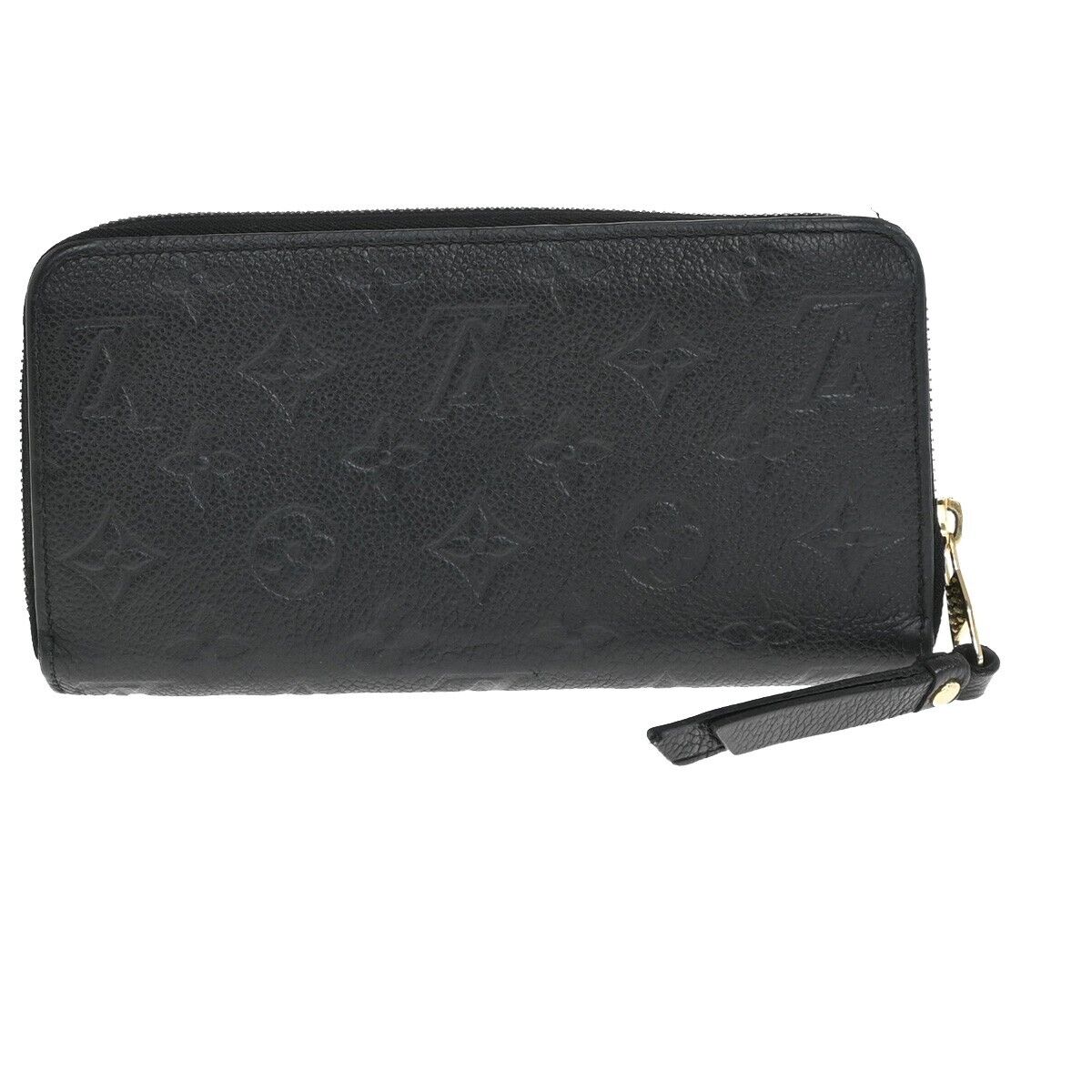 LOUIS VUITTON LV Zippy Long Wallet Monogram Empreinte Balck M93435 32FA522