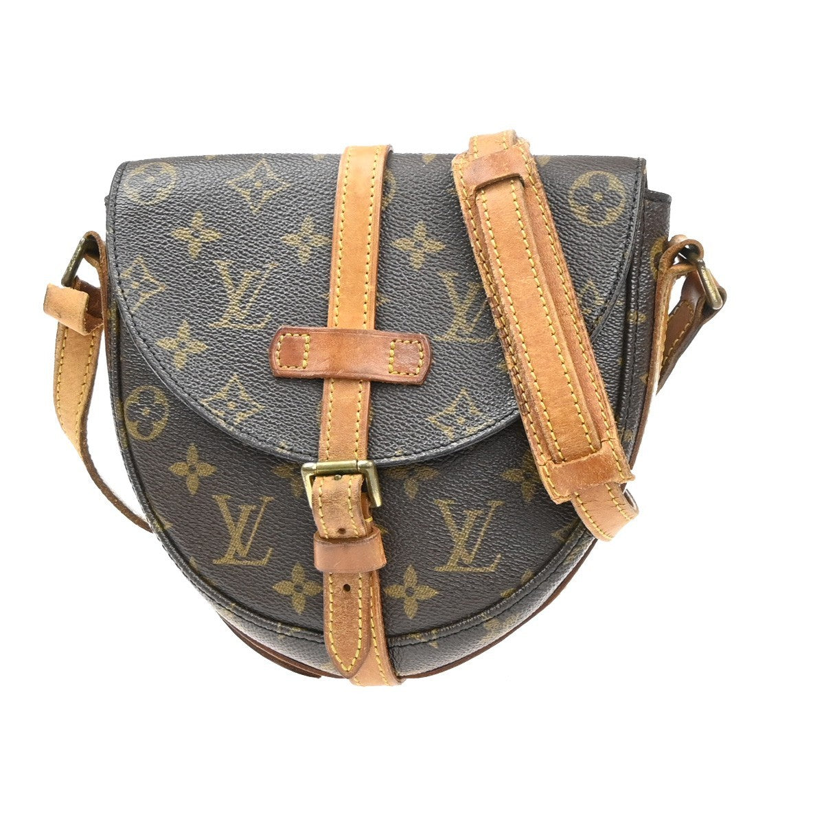 LOUIS VUITTON Chantilly PM Shoulder Bag Monogram Leather Brown M51234 67MA538