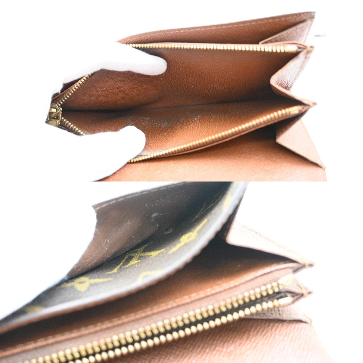 LOUIS VUITTON Porte Monnaie Credit Long Wallet Monogram Leather M61725 01FB564