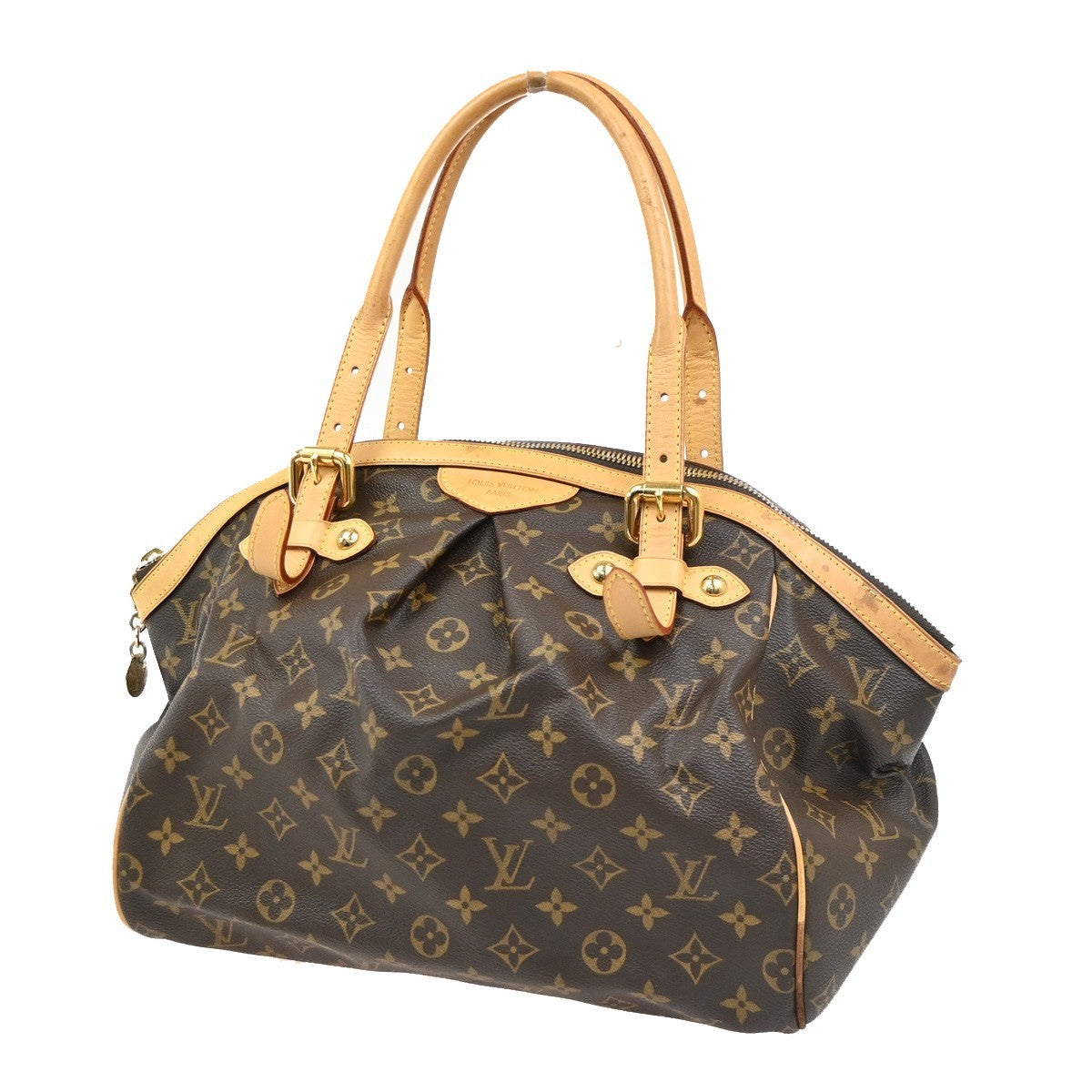 LOUIS VUITTON LV Tivoli GM Shoulder Bag Monogram Leather Brown M40144 95PA108