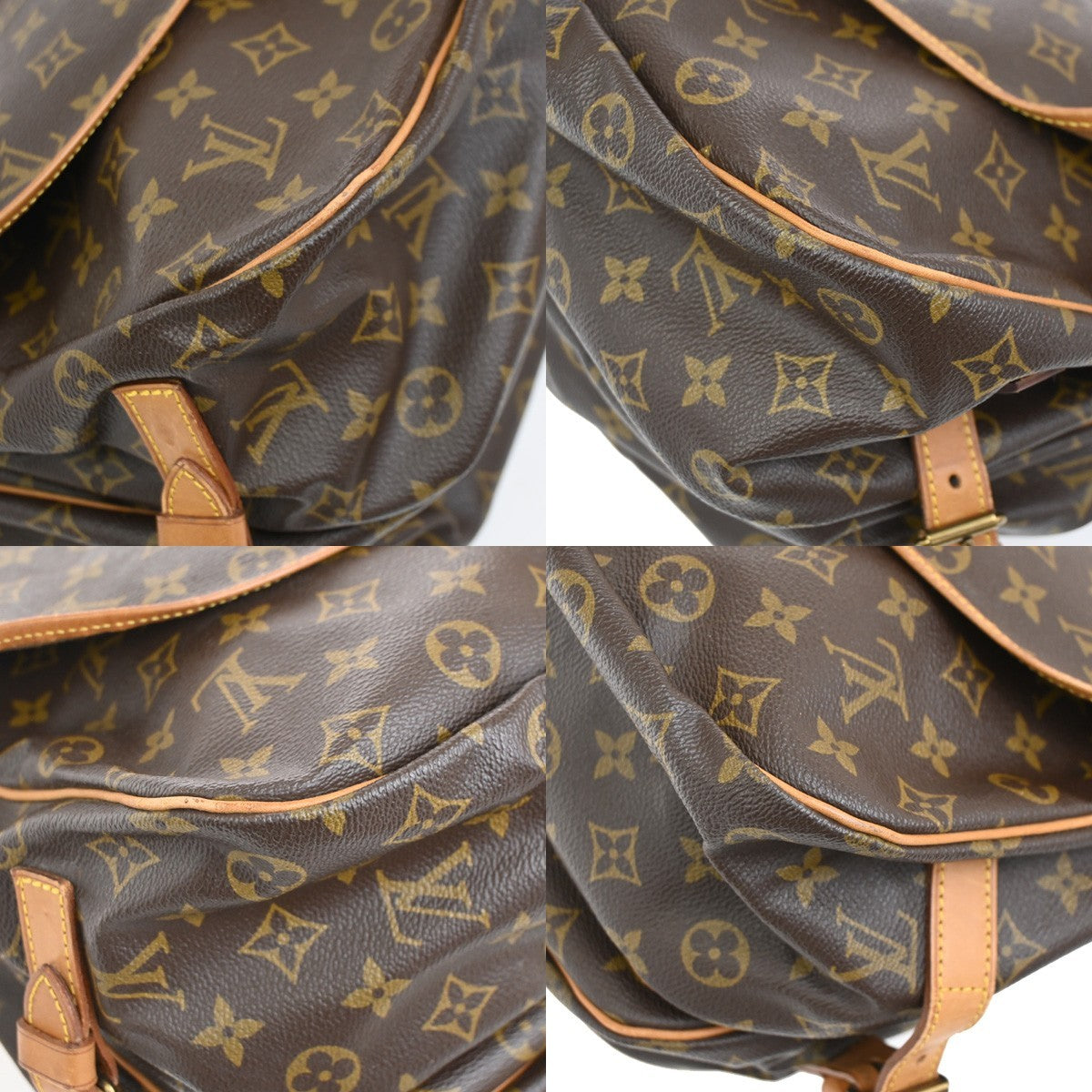 LOUIS VUITTON Saumur 35 Shoulder Bag Monogram Leather BN France M42254 76DA048