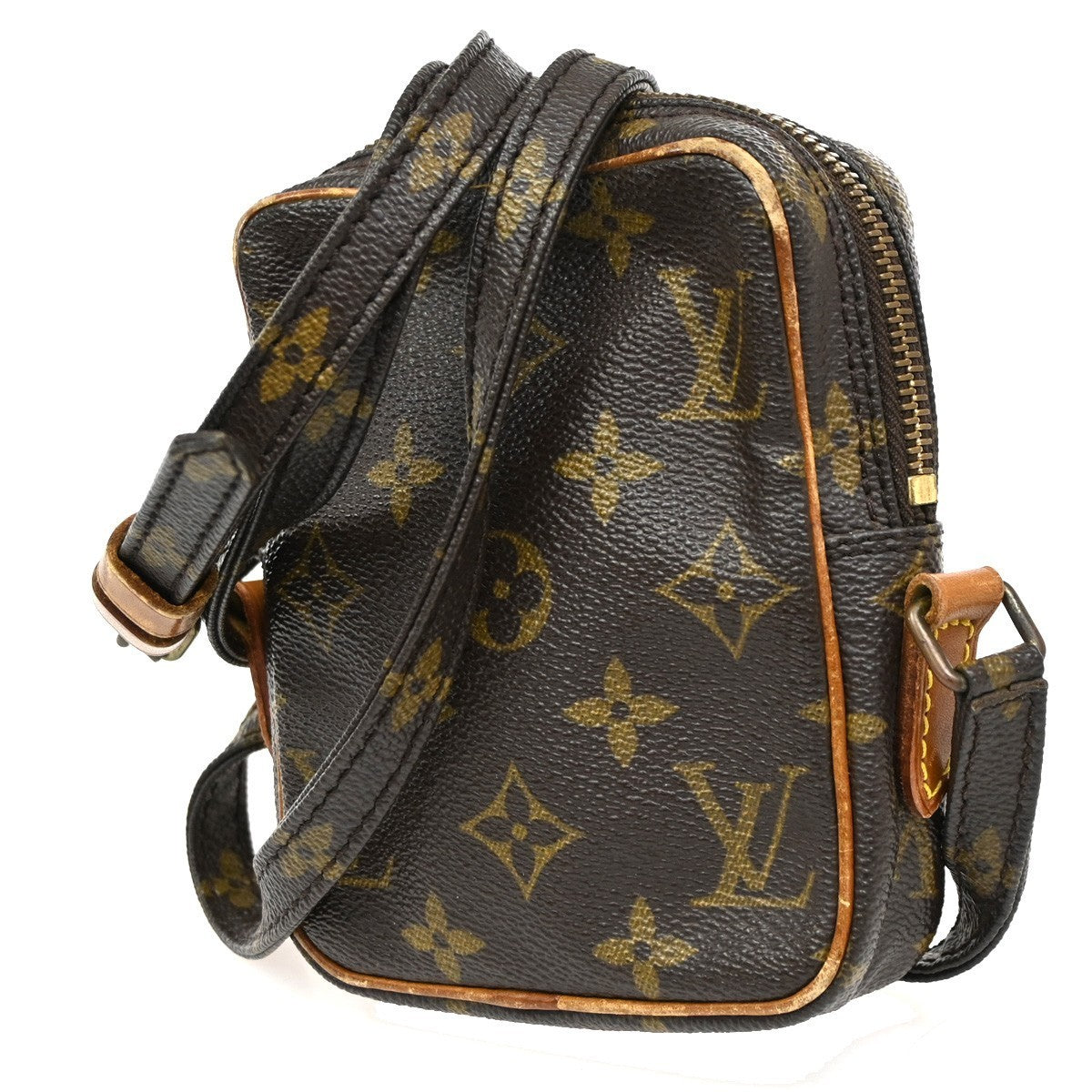 LOUIS VUITTON LV Mini Danube Shoulder Bag Monogram Leather Brown M45268 86CA475