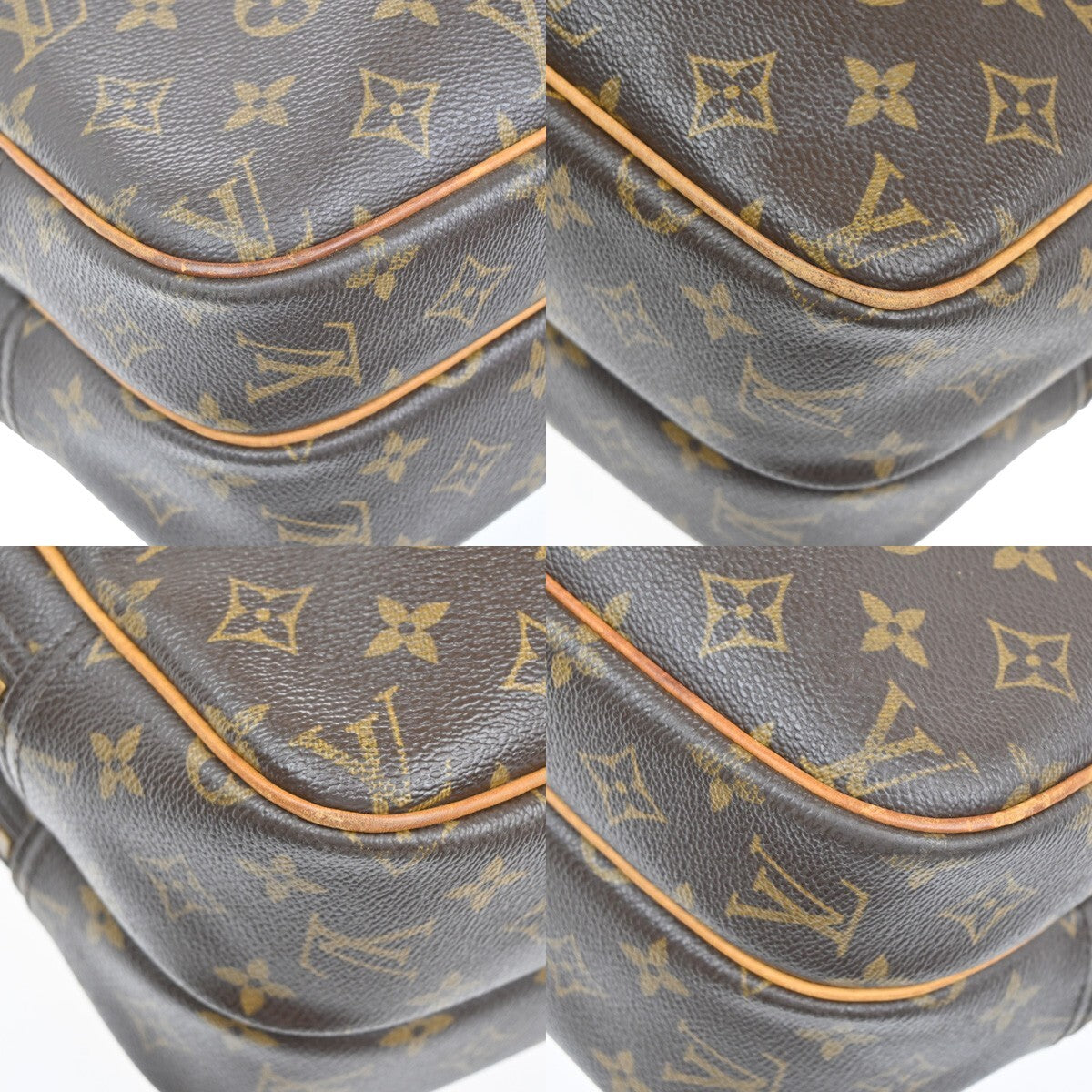 LOUIS VUITTON Reporter PM Crossbody Shoulder Bag Monogram Leather M45254 32EE244