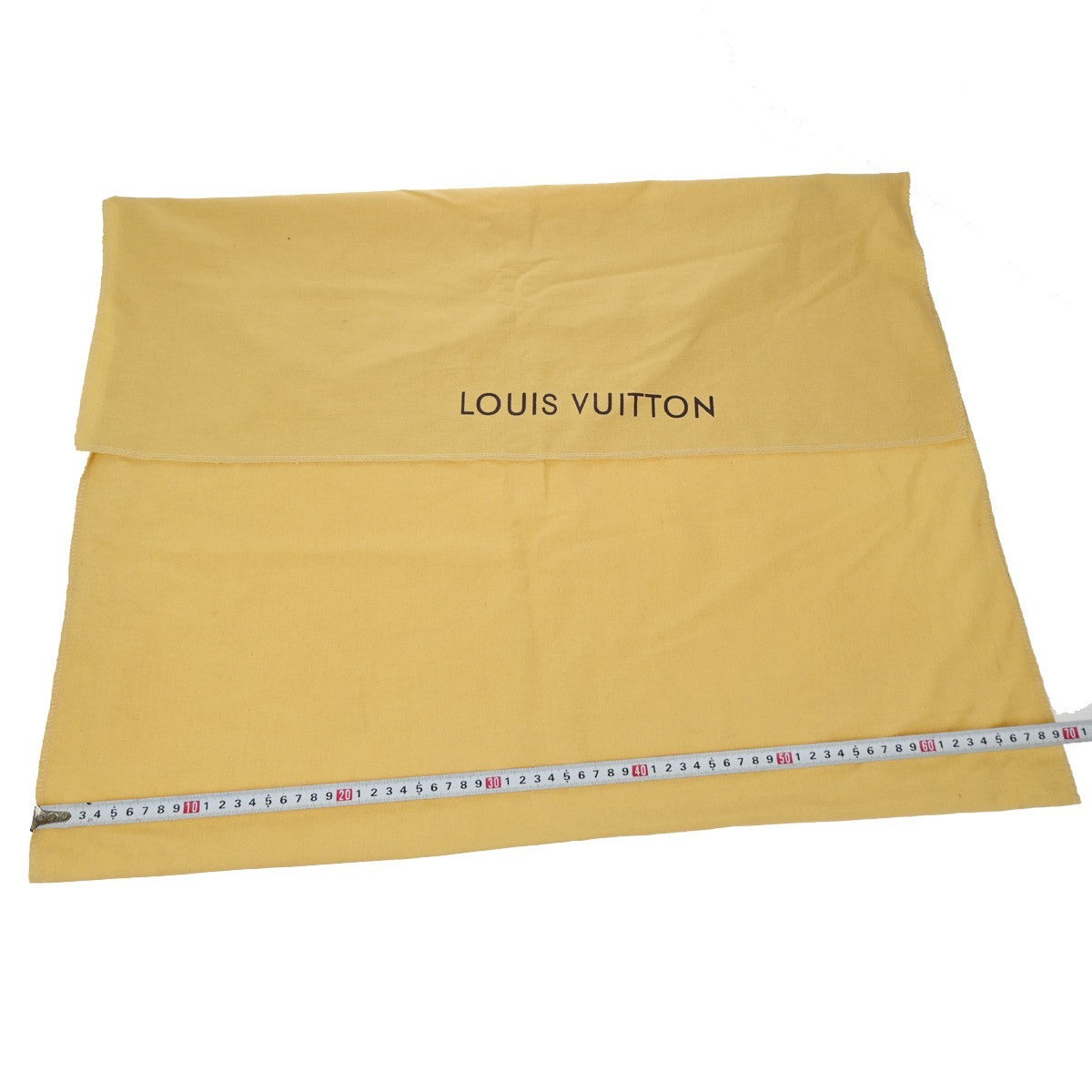 LOUIS VUITTON Logo 10 Set Dust Bag Drawstring Canvas Cotton Beige Brown 09KP113