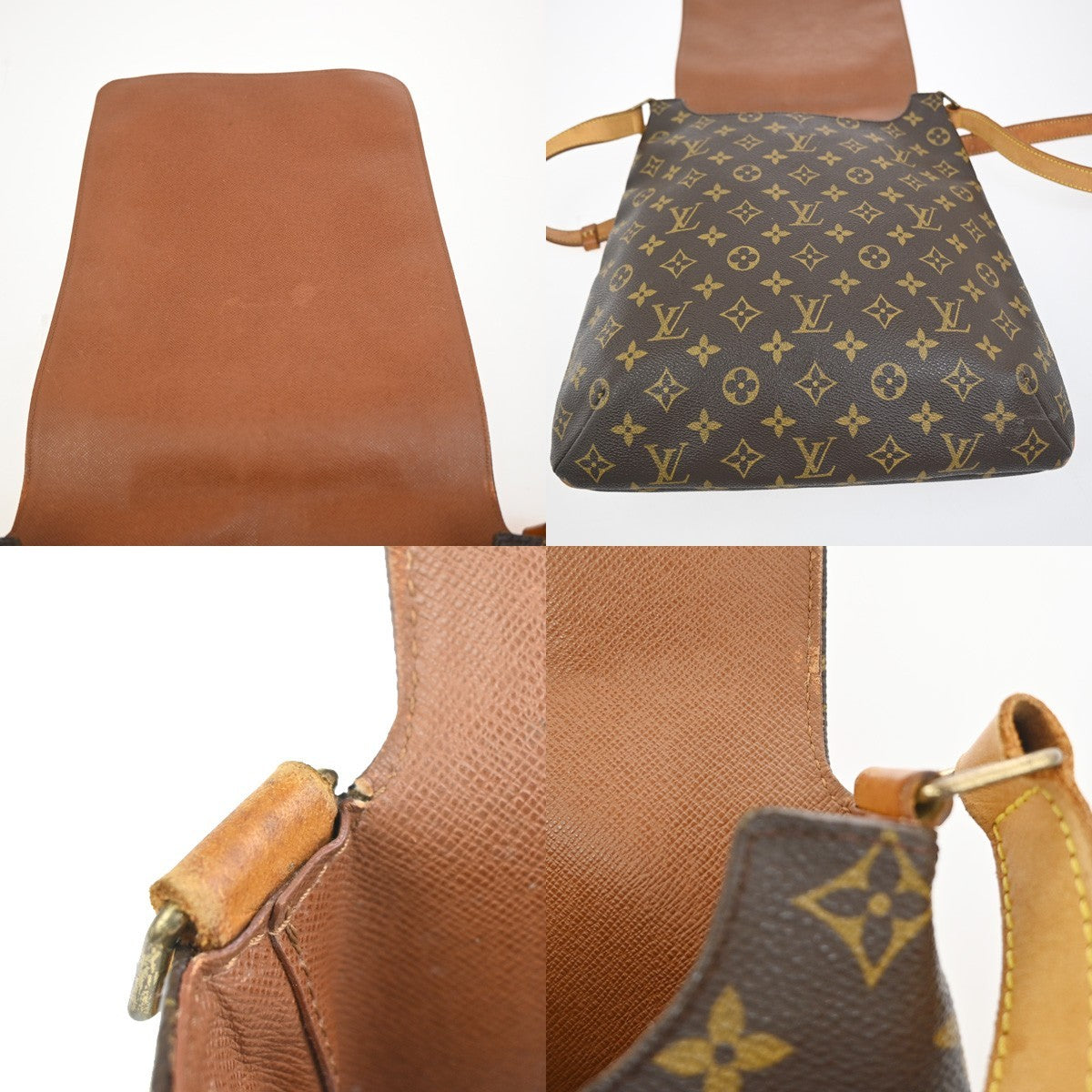 LOUIS VUITTON Musette Shoulder Bag Monogram Leather Brown France M51256 88YJ031