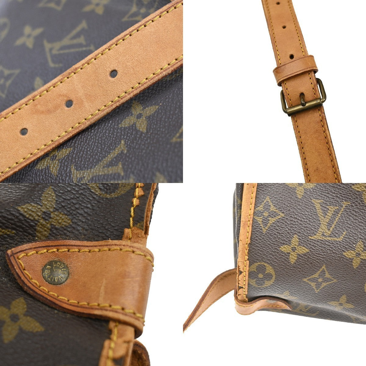 LOUIS VUITTON Saumur 35 Shoulder Bag Monogram Leather BN France M42254 31CA426