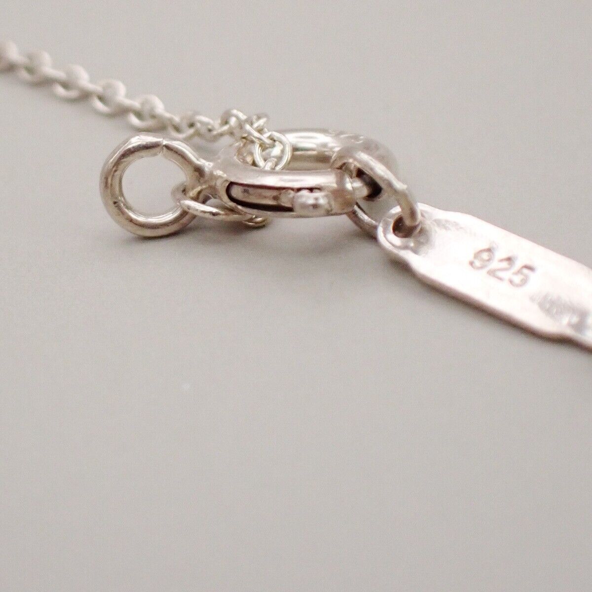 TIFFANY & CO. Return To Double Heart Mini Chain Necklace Silver Ag 925 09YF237