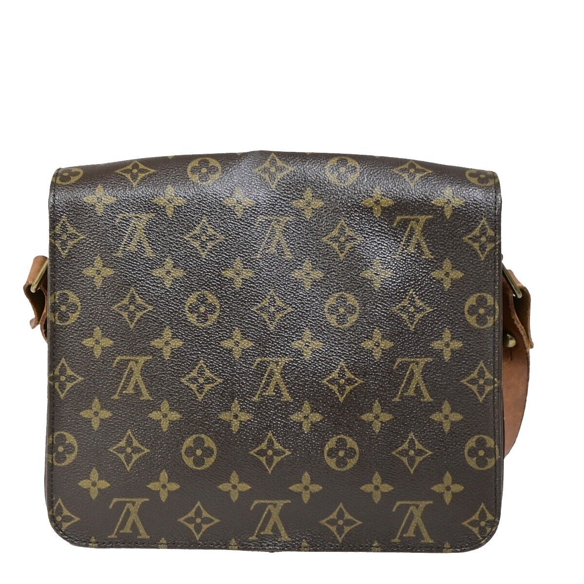 LOUIS VUITTON Cartouchiere GM Shoulder Bag Monogram Leather Brown M51252 65YF284