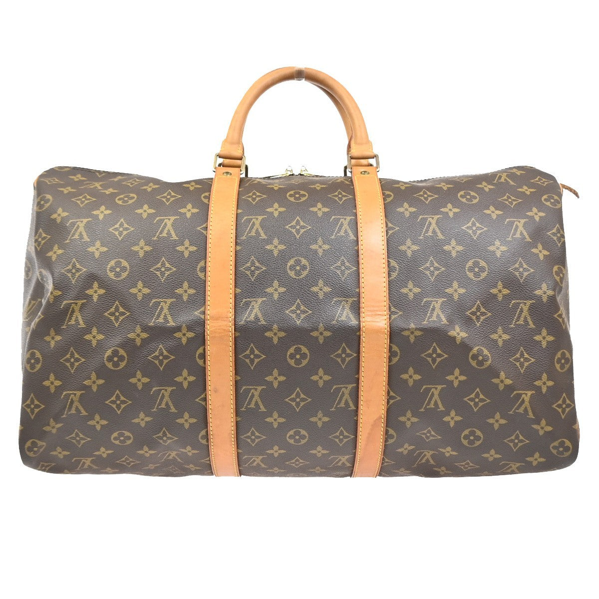 LOUIS VUITTON Keepall 50 Travel Hand Bag Monogram Leather Brown M41426 16PA094