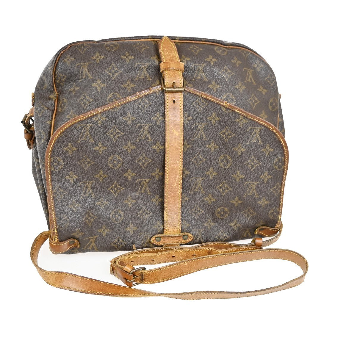 LOUIS VUITTON Saumur 35 Shoulder Bag Monogram Leather BN France M42254 65TA681
