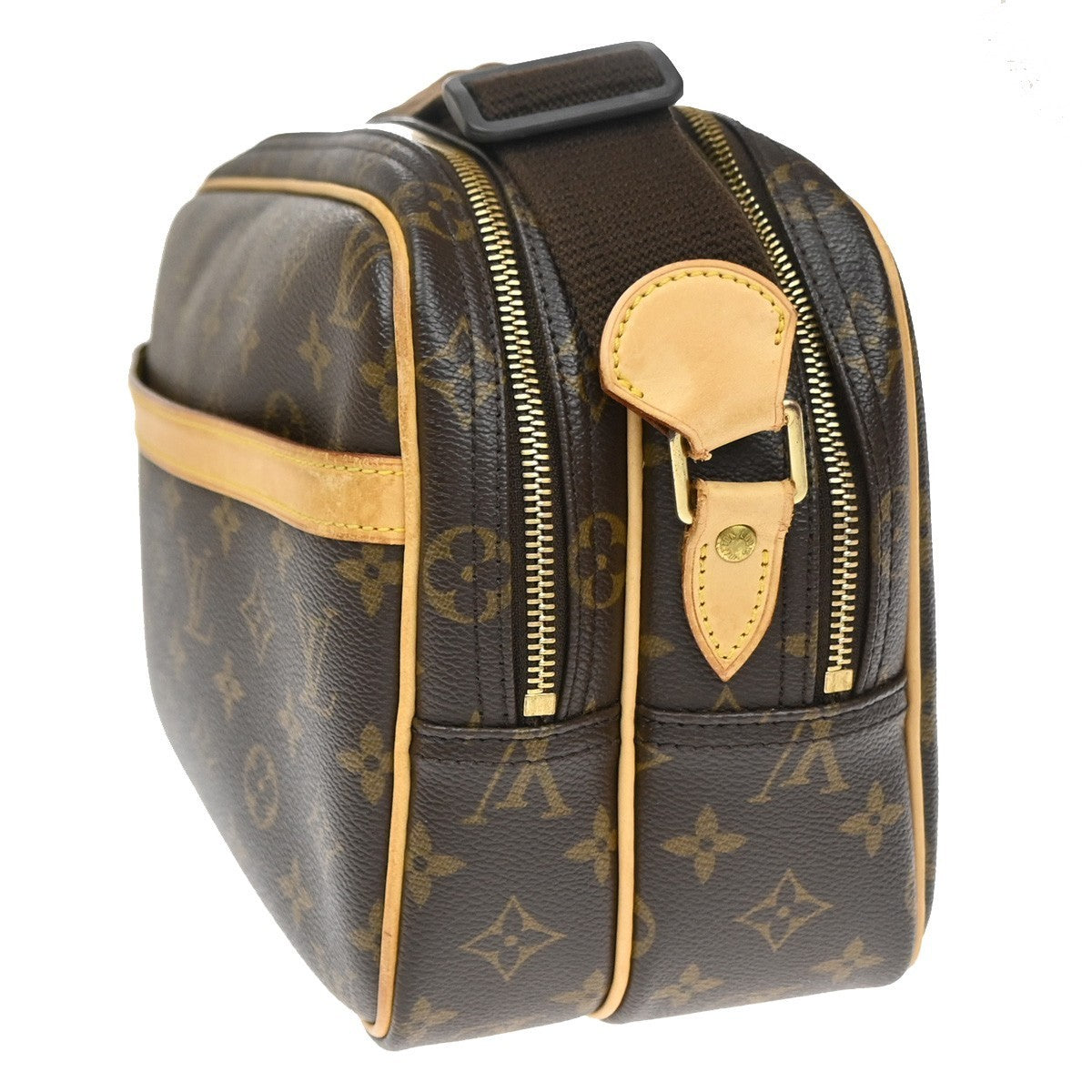 LOUIS VUITTON Reporter PM Crossbody Shoulder Bag Monogram Leather M45254 14YH988