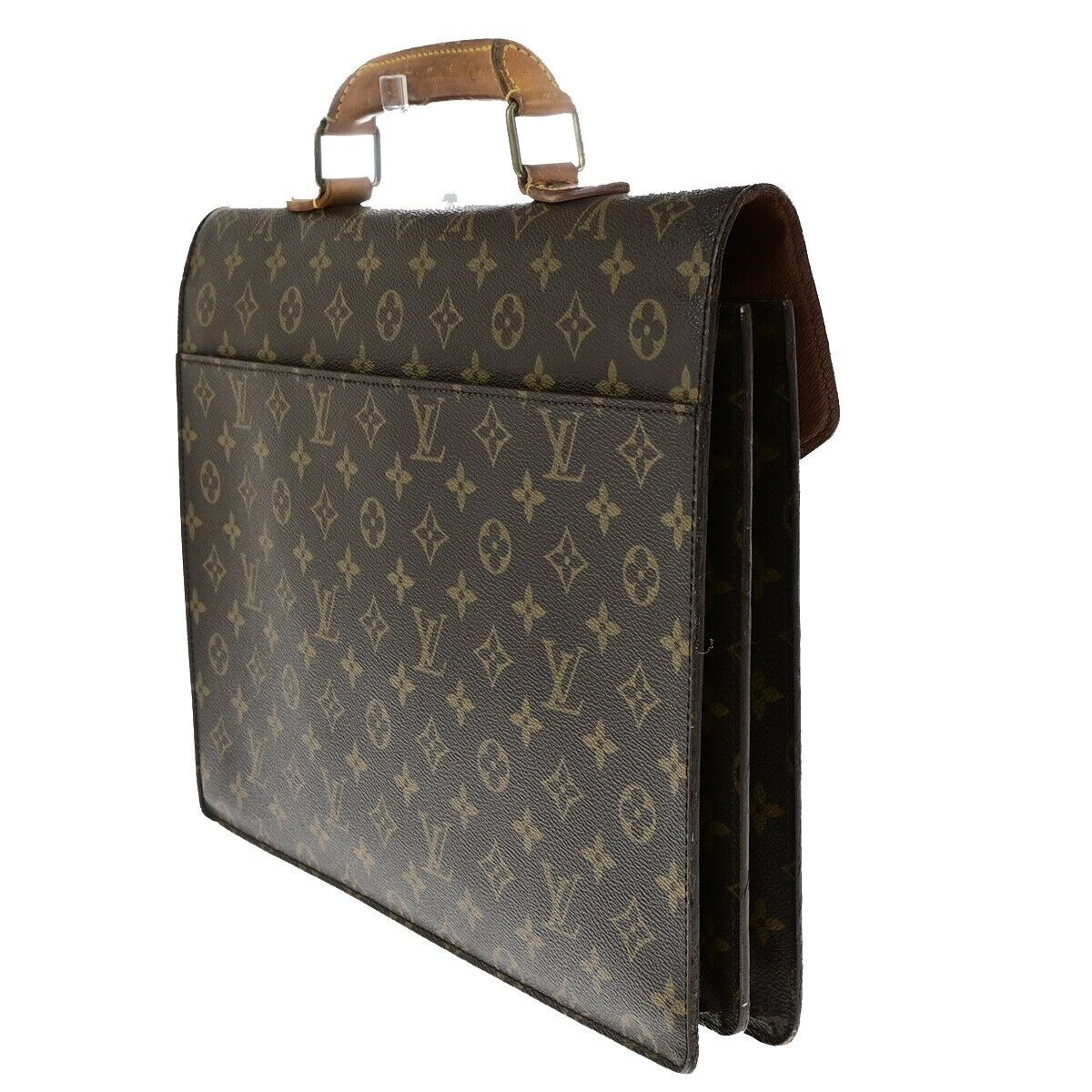 LOUIS VUITTON Serviette Conseiller Hand Bag Monogram Leather BN M53331 38EC958