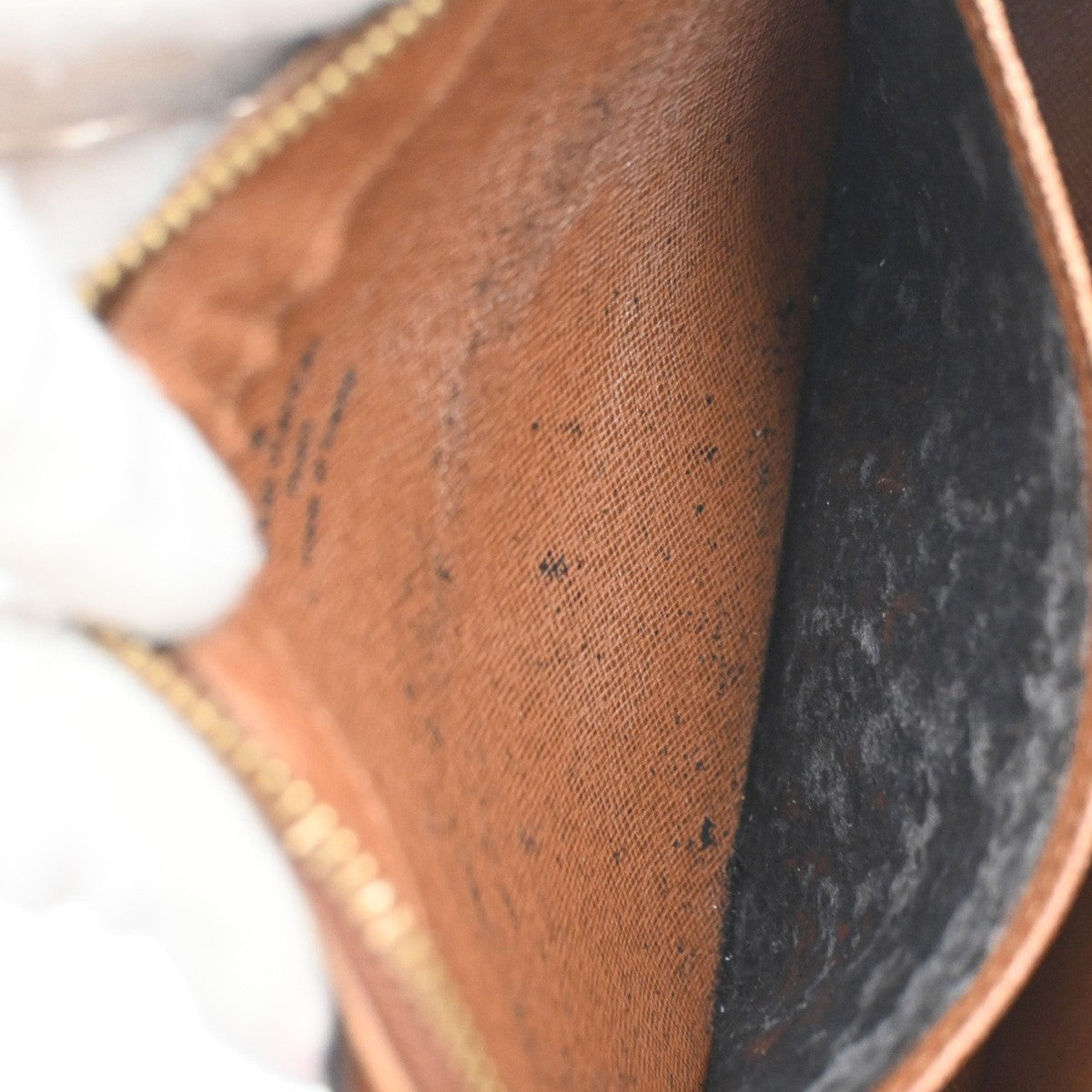 LOUIS VUITTON Orsay Clutch Hand Bag Monogram Leather Brown France M51790 66SA121