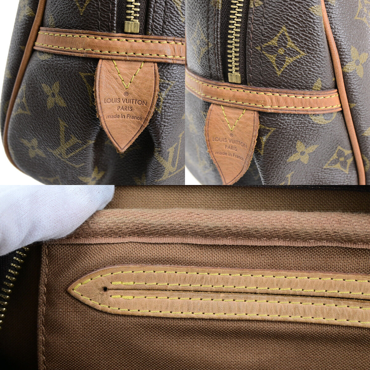 LOUIS VUITTON Montorgueil PM Shoulder Bag Monogram Leather Brown M95565 78YG602