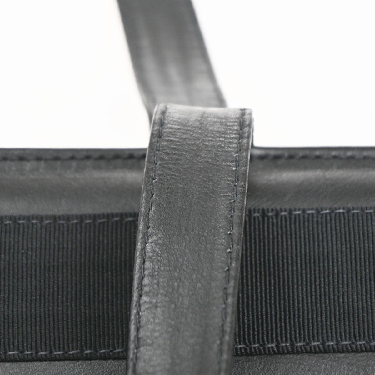 SALVATORE FERRAGAMO Vara Tote Shoulder Bag Canvas Leather Black GHW 66TA485