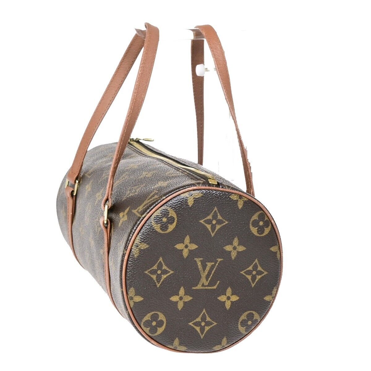 LOUIS VUITTON Logo PAPILLON 30 Hand Bag Monogram Leather Brown M51365 16SH956