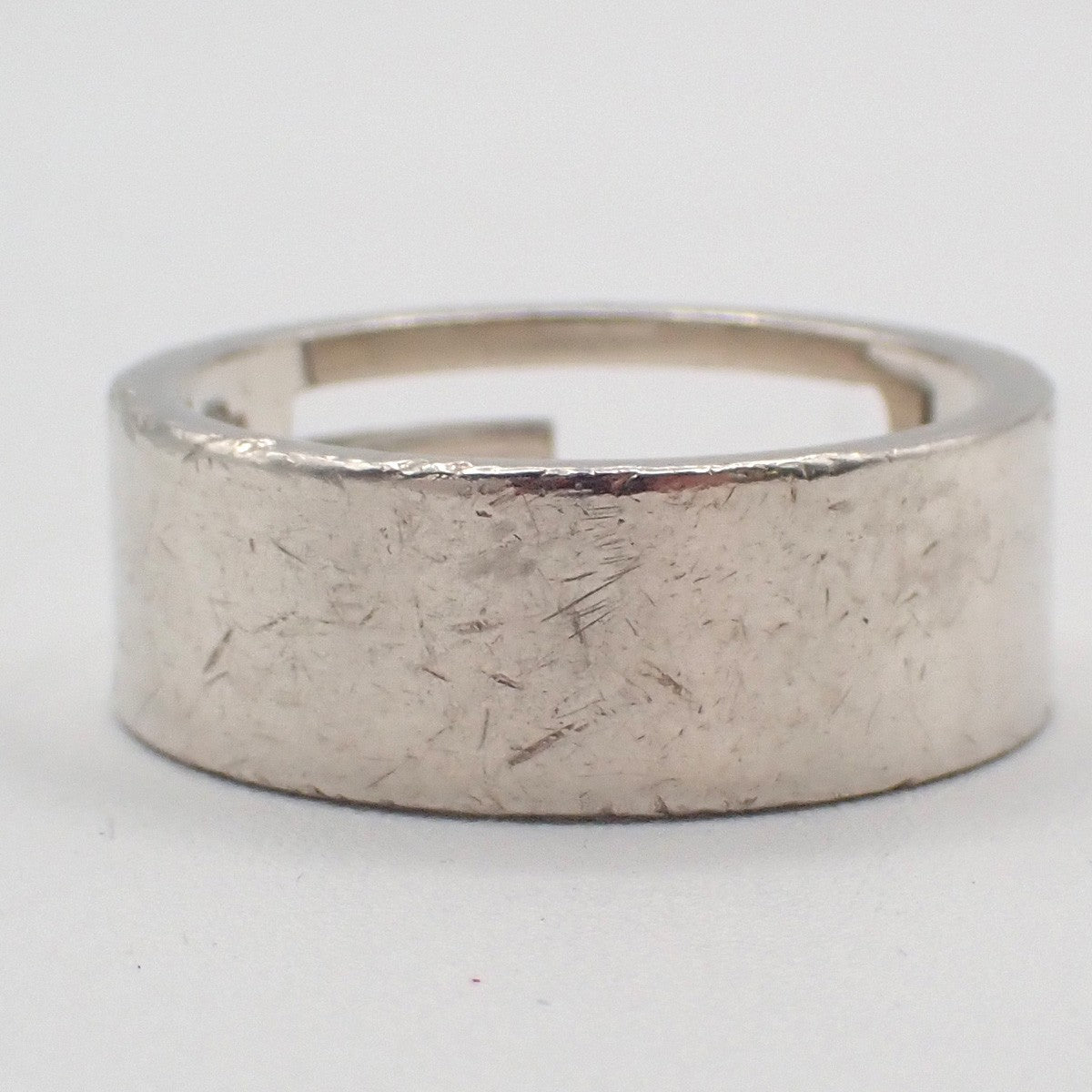 GUCCI G Logo Ring Silver 925 Size JP21 US9.5 Italy Accessory Italy 09KD094