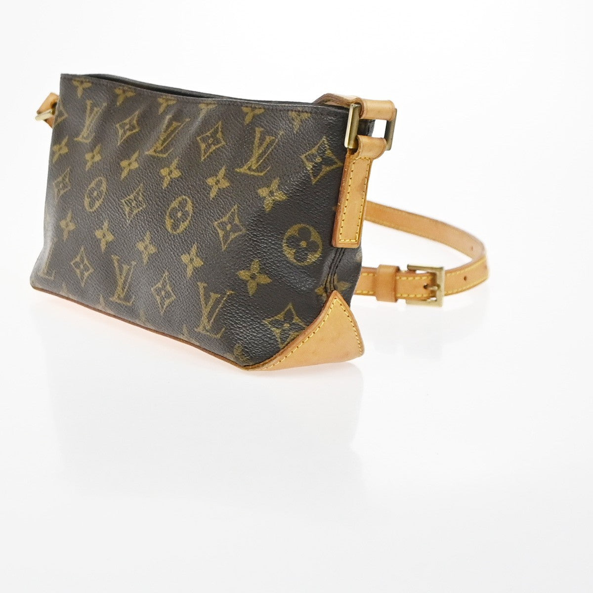 LOUIS VUITTON Logo Trotteur Shoulder Bag Monogram Leather Brown M51240 73YH916