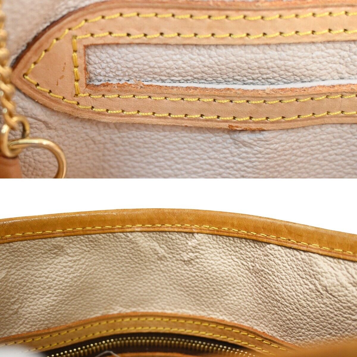 LOUIS VUITTON BUCKET PM Shoulder Tote Bag Monogram Leather Brown M42238 98SH015