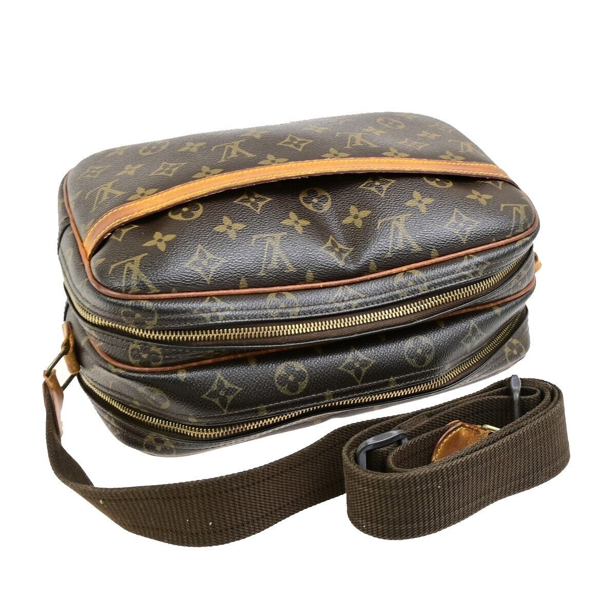 LOUIS VUITTON Reporter PM Crossbody Shoulder Bag Monogram Leather M45254 04FB434