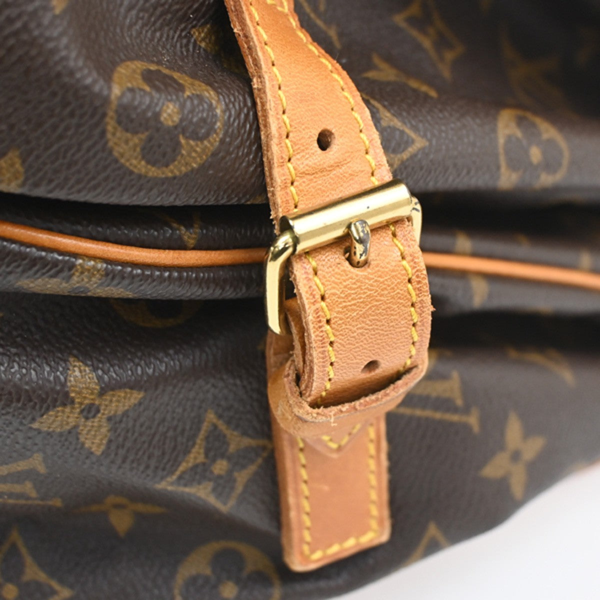 LOUIS VUITTON Saumur 35 Shoulder Bag Monogram Leather BN France M42254 74KC553