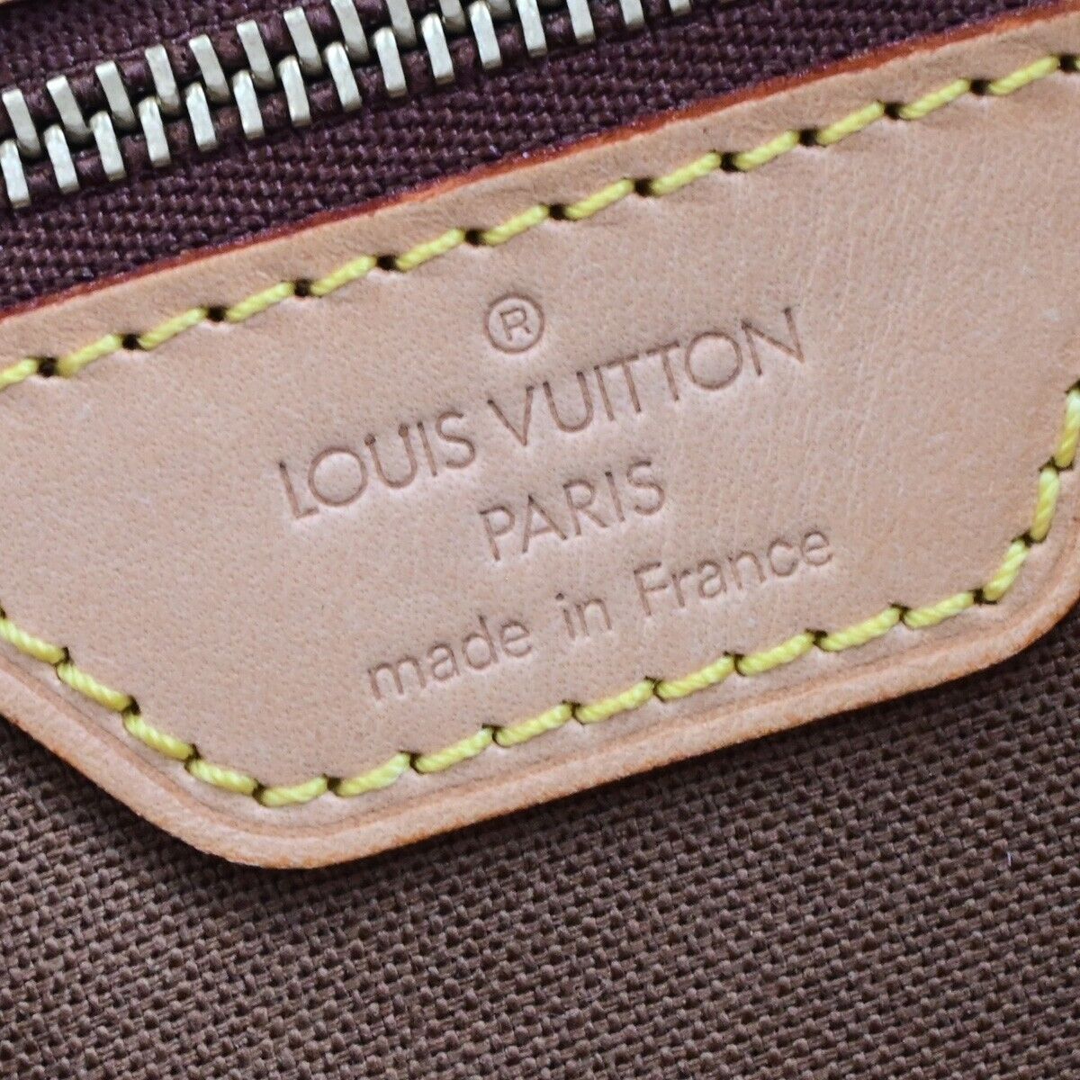 LOUIS VUITTON Cabas Piano Shoulder Bag Monogram Leather Brown M51148 18ED487