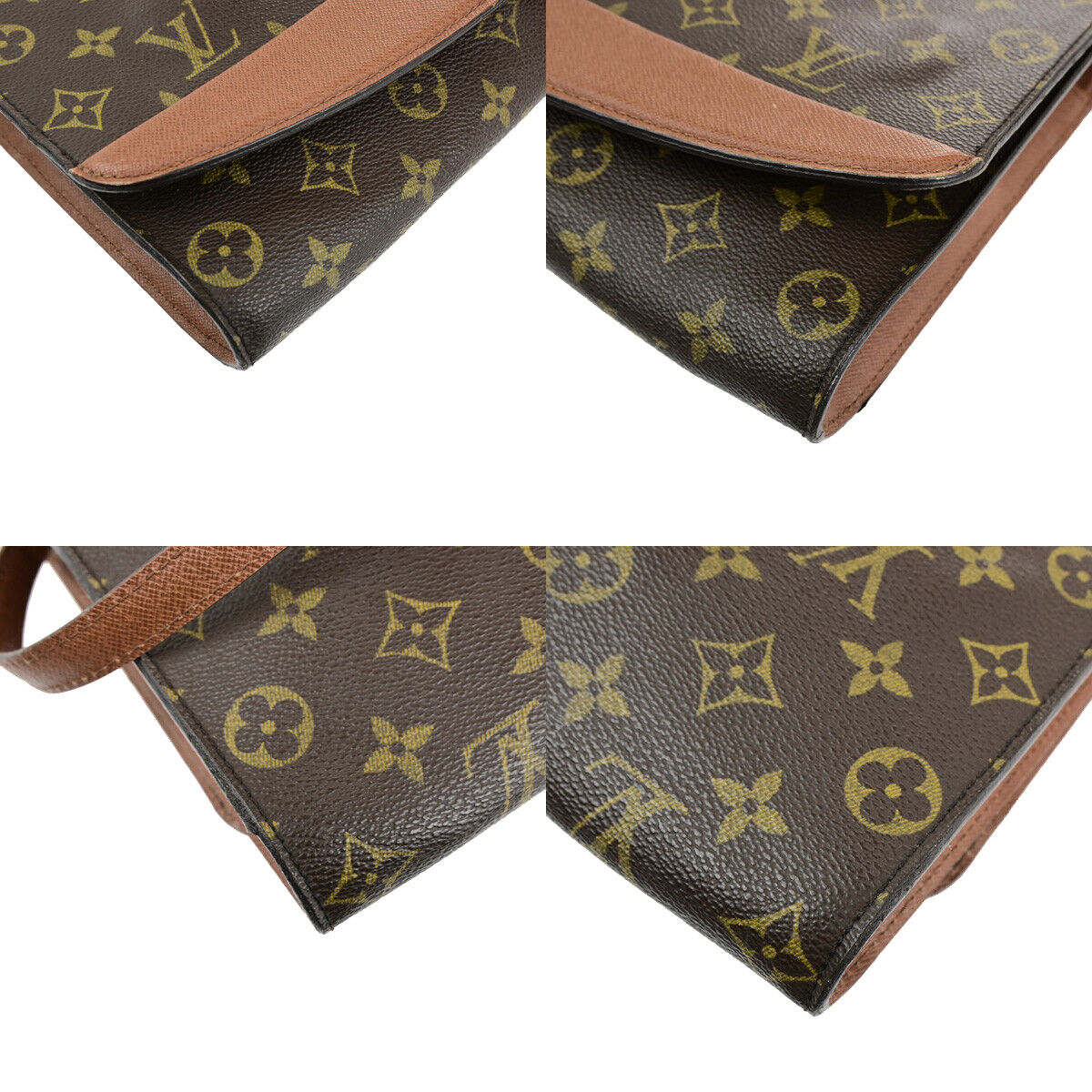 LOUIS VUITTON Bordeaux 2Way Shoulder Clutch Bag Monogram Leather M51797 32YG599